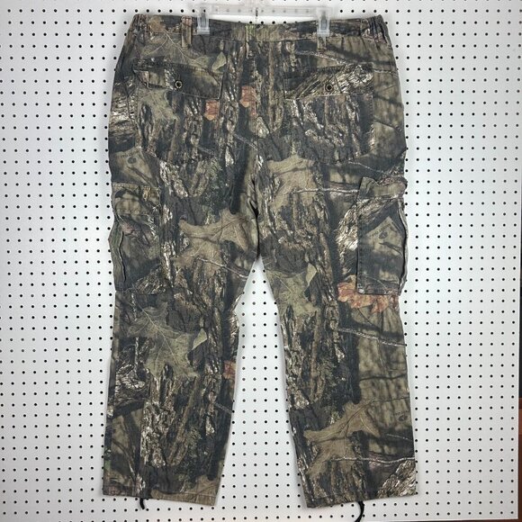Mossy Oak Cargo Camo Pants Men XXL Wide Leg Hunting Vtg Baggy Y2K Tactical 44x32 - Picture 4 of 7